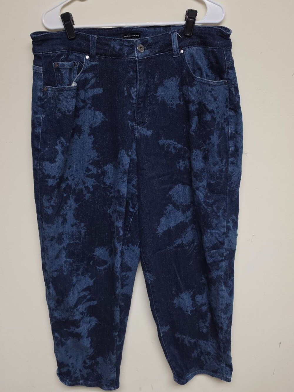 Universal Standard Tie Dye Jeans | Size 16| Indigo Tie-Dye Denim